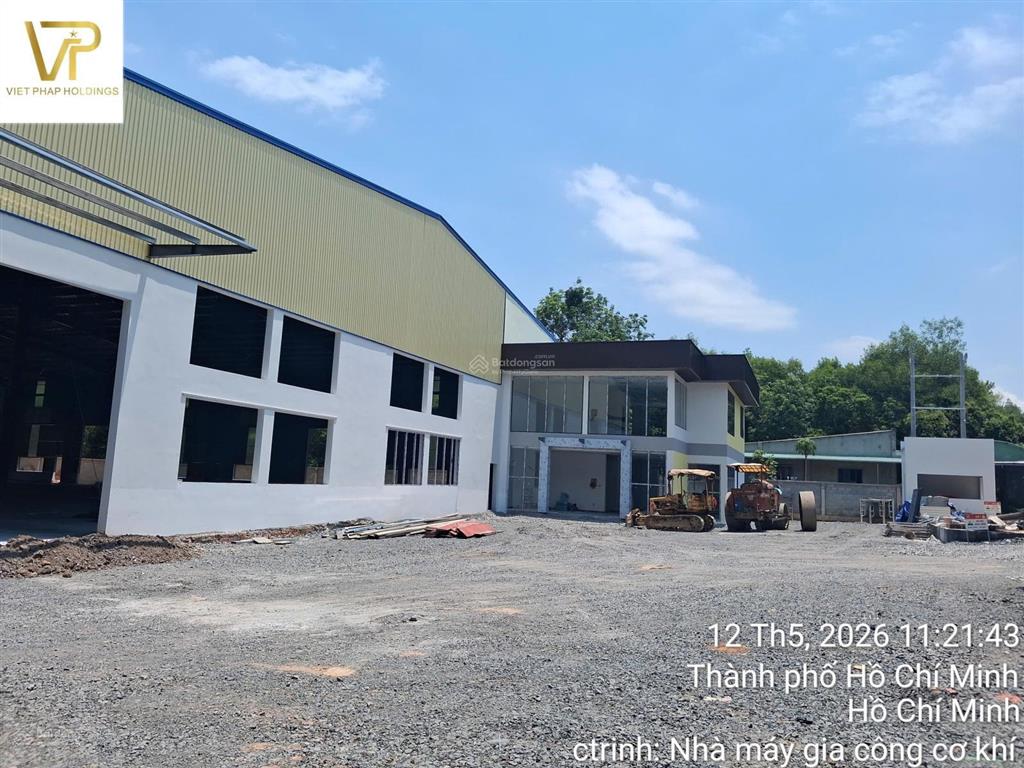 Cho thuê nhà xưởng quy mô lớn  vị trí đẹp tại đường bình mỹ 38, phường bình cơ, tp.hcm