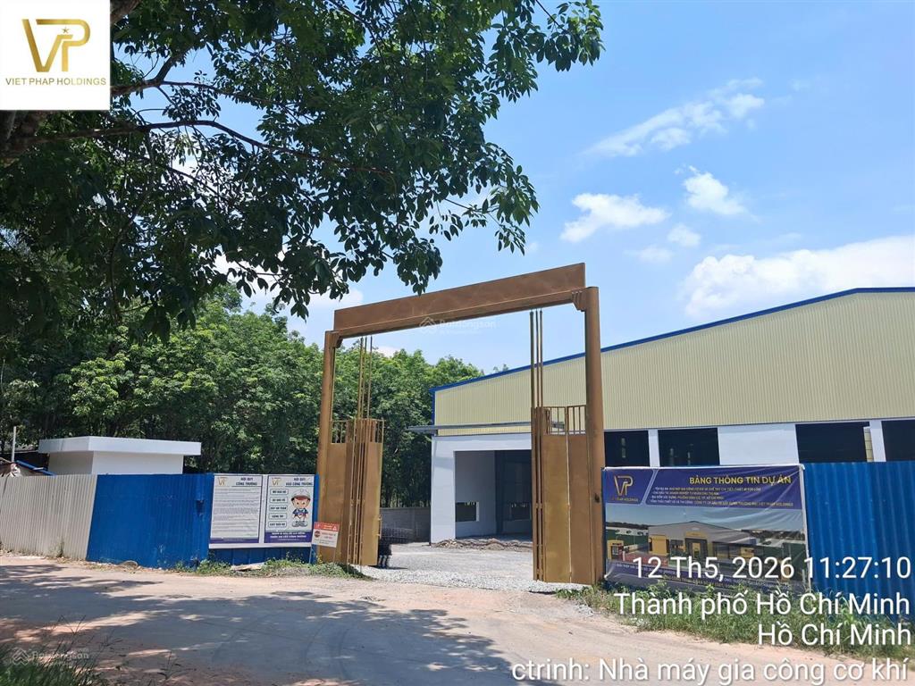 Cho thuê nhà xưởng quy mô lớn  vị trí đẹp tại đường bình mỹ 38, phường bình cơ, tp.hcm