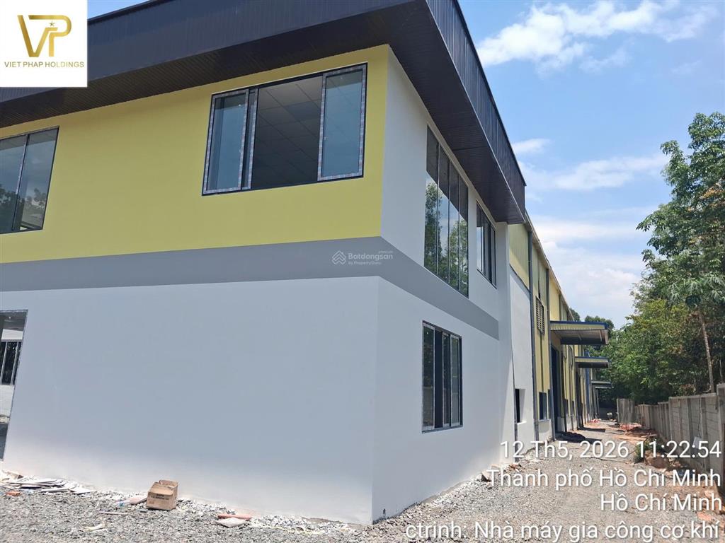 Cho thuê nhà xưởng quy mô lớn  vị trí đẹp tại đường bình mỹ 38, phường bình cơ, tp.hcm