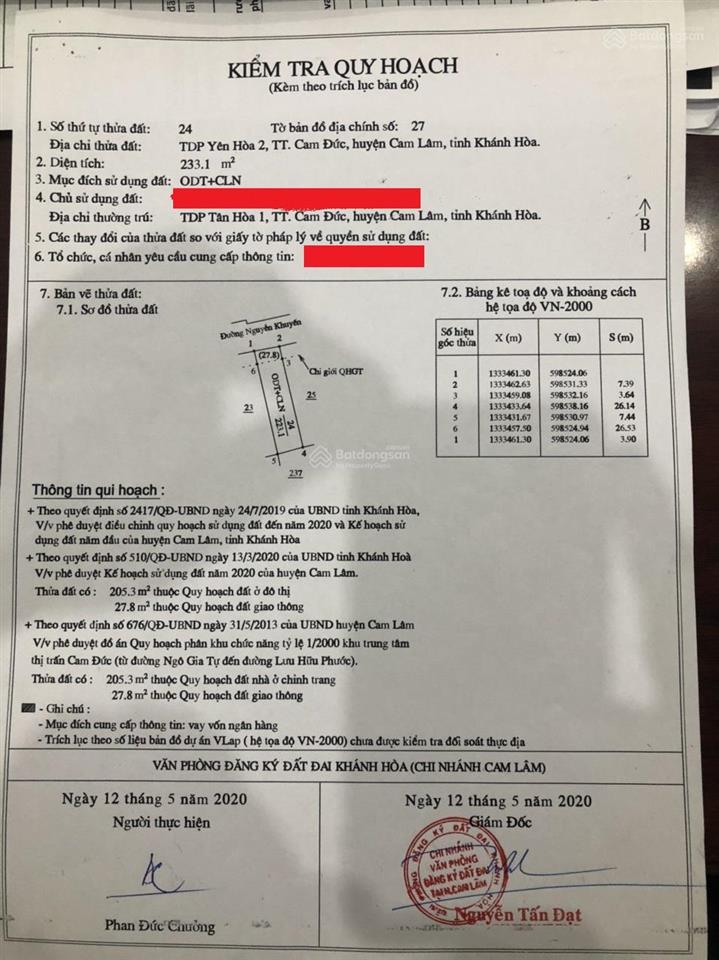 Đất thổ cư chính chủ cần bán giá cả có hoa hồng cho mọi người