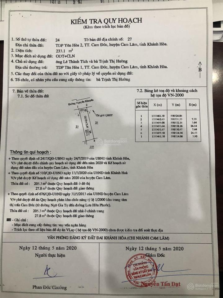 Đất thổ cư chính chủ cần bán giá cả có hoa hồng cho mọi người