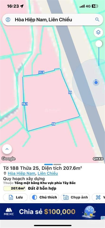 Bán đất 915 nguyễn lương bằng, p. hòa hiệp nam, q. liên chiểu, đà nẵng