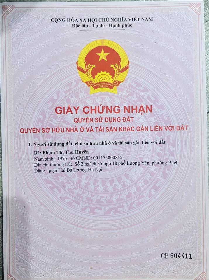 Bán lô đất nở hậu tại ngõ 210 đức giang, có đầy đủ pháp lý