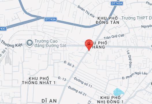 Cho thuê mặt bằng mặt tiền đường nguyễn du  tp thuận an (bình dương cũ)