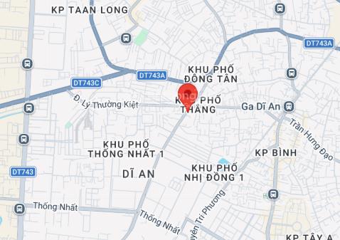 Cho thuê mặt bằng mặt tiền đường nguyễn du  tp thuận an (bình dương cũ)