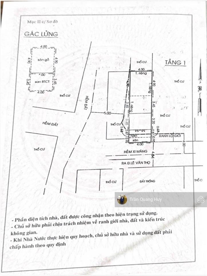 Nhà lê văn thọ trệt lửng 4x15m hxh 5m tương lai góc 2mt vị trí đẹp giá rẻ 5.5 tỷ 0935 815 ***