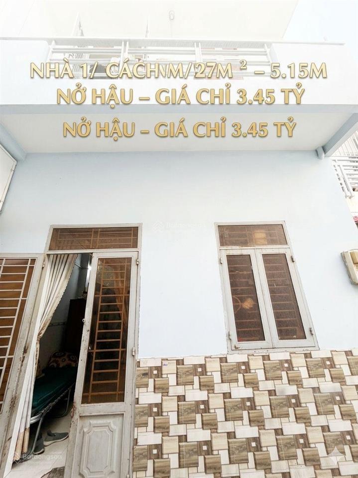 Nhà 1/ cách mạng tân phú  27m2  ngang 5.15m nở hậu  giá chỉ 3.45 tỷ