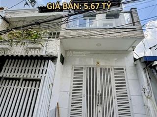 Chỉ 5.x tỷ có ngay nhà phố 40m2x3 tầng  30m ra âu cơ  hẻm xe hơi tránh