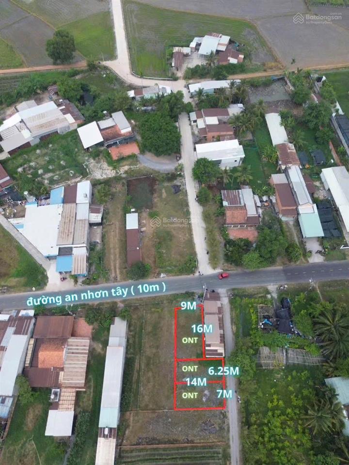 Tôi chính chủ bán đất mt đường an nhơn tây, 1,35 tỷ, 144 m2, mặt tiền 9m, mong gặp khach thiện trí