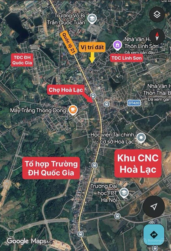 Trục chính kinh doanh tại hoà lạc mặt đường vành đai công nghệ cao 100m chỉ 4.1 tỷ.  0972 043 ***