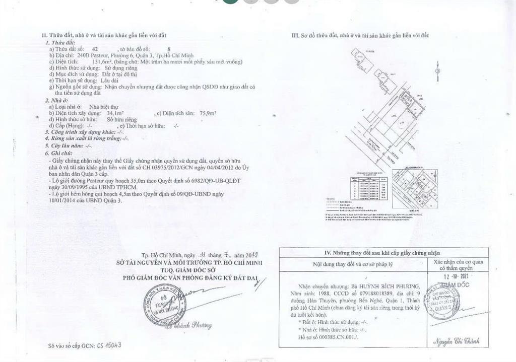 Bán 2 mặt tiền 240a240b pasteur quận 3, dt 9x37m nở hậu 18m, kết cấu 2 tầng, 220 tỷ