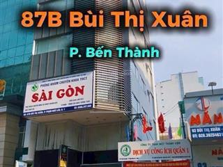 Tòa nhà góc 2 mt bùi thị xuân 8 tầng, góc với hẻm 5m xe hơi, 86 tỷ giảm giá 77 tỷ