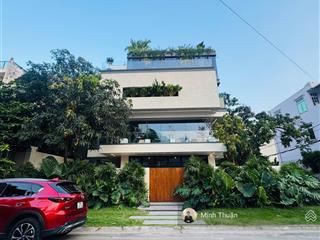 Duy nhất ! biệt thự compound view sông trần não  4 tầng  15,5 x 16,5m  hđt 70tr/th  giá 45 tỷ