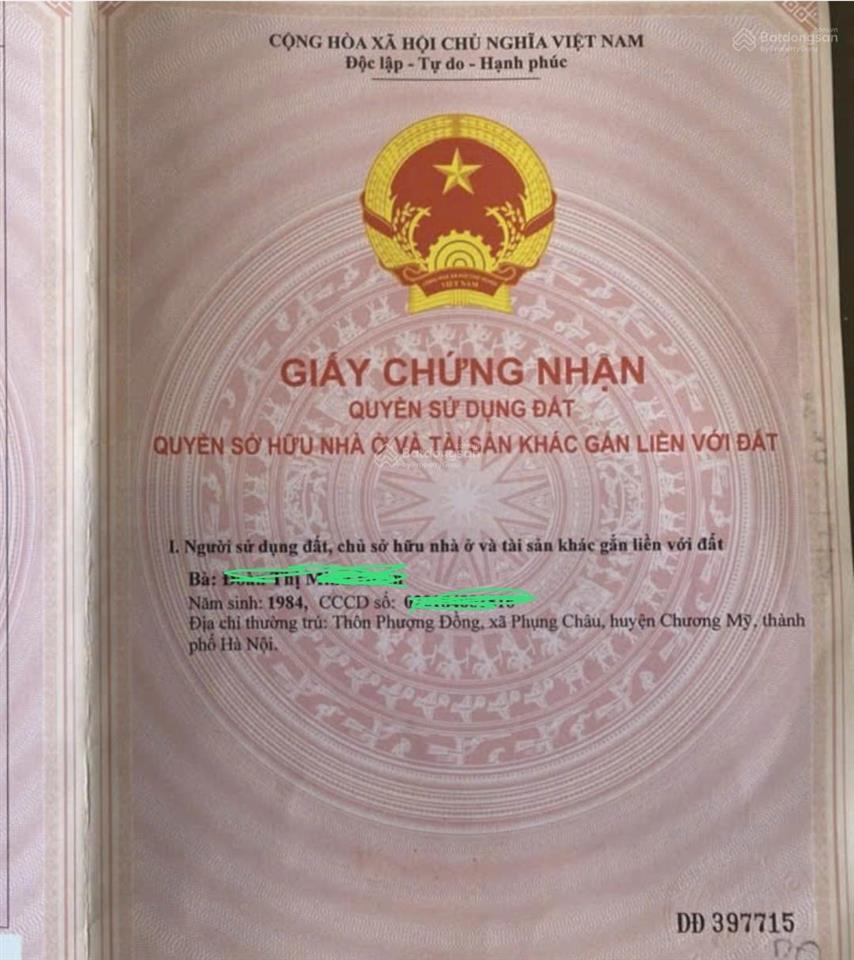 Bán đất 984m2 tại tiên phương, huyện chương mỹ, hà nội, giá siêu hời 6,15 tỷ