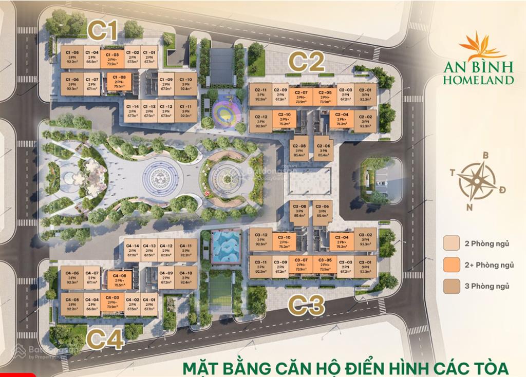 Cc bán căn chung cư an bình homeland, 5,3 tỷ  67,5m2(không chín tám một một không ba chín sáu ba)