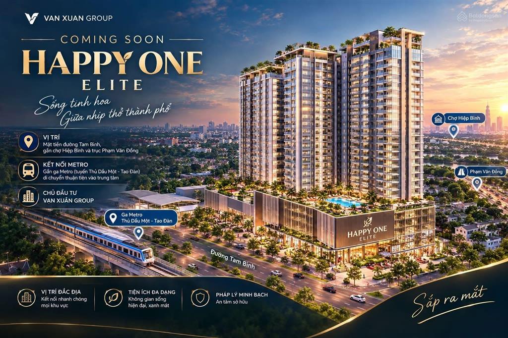 Happy one elite tam bình căn hộ cao cấp trên trục tam bình, tp. thủ đức