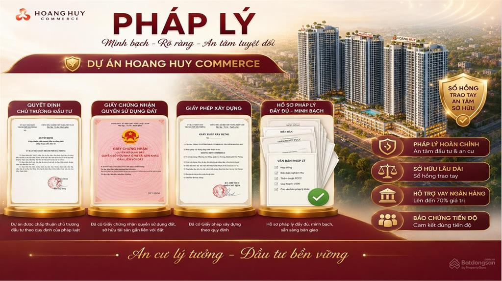 Bán căn 2pn hoàng huy mới 100% bàn giao cơ bản