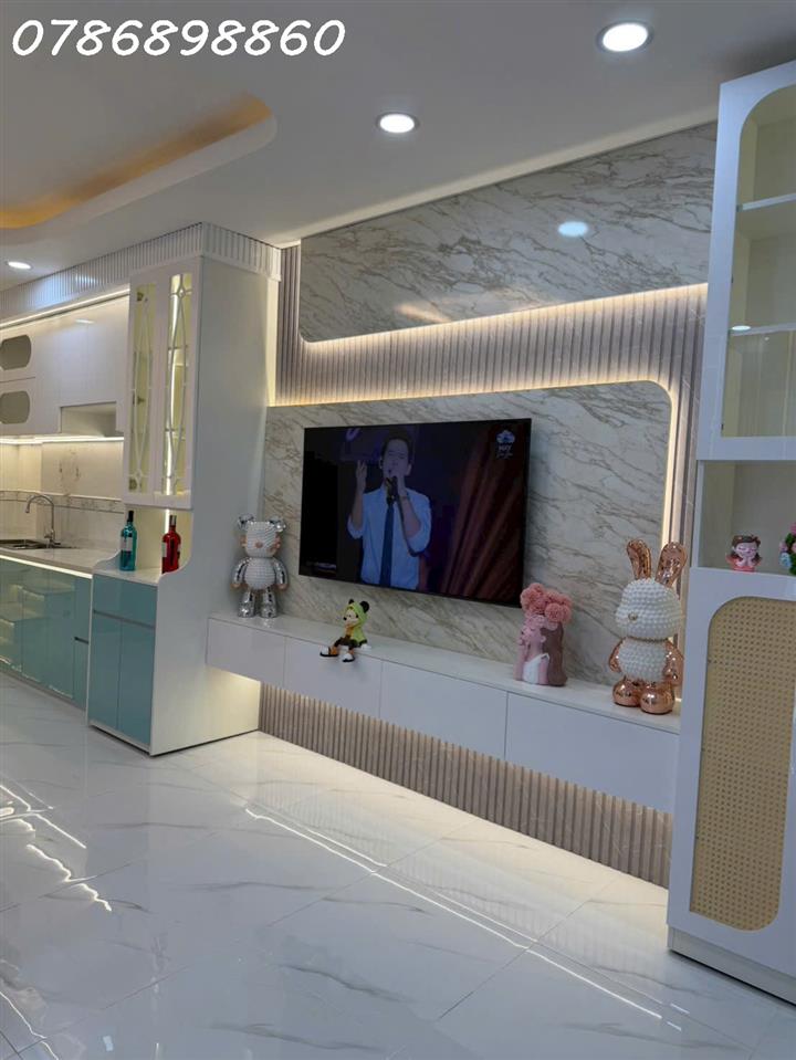 BÁN NHÀ MỚI ĐẸP 4 TẦNG GIÁ 3,5 TỶ – HẺM 1056  HUỲNH TẤN PHÁT Q7