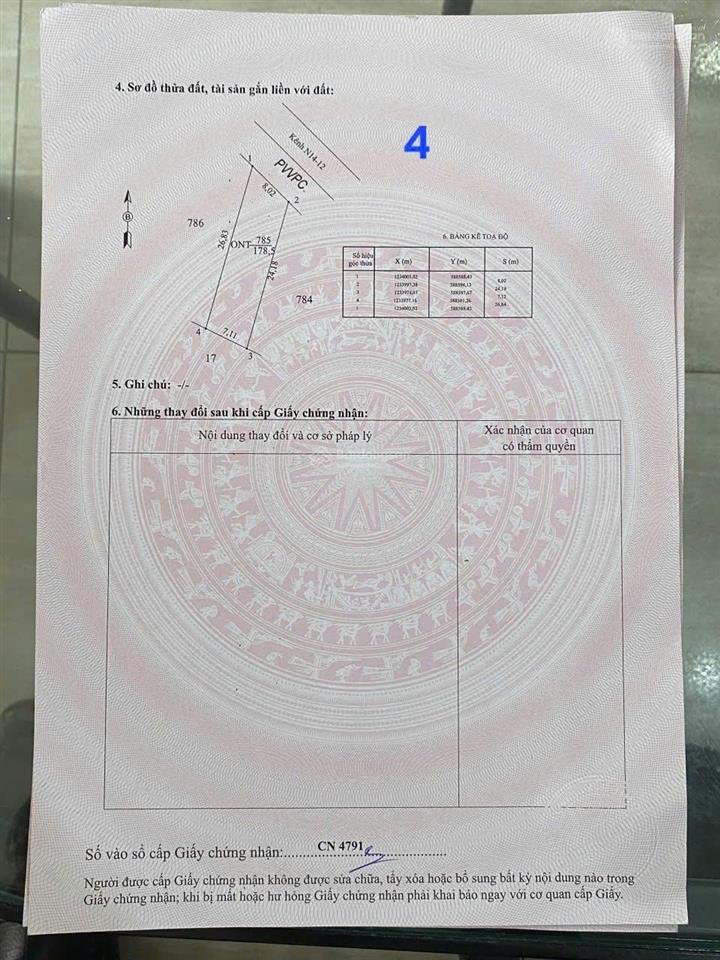 178m2 thổ cư. 7m ngang. gần kcn phước đông. 4xx tr
