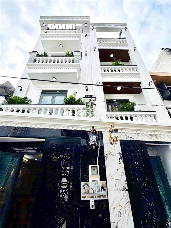 Bán nhà gò vấp 66m2, 4 tầng có thang máy, hẻm xe hơi thông, đường phạm văn chiêu, nhỉnh 8 tỷ
