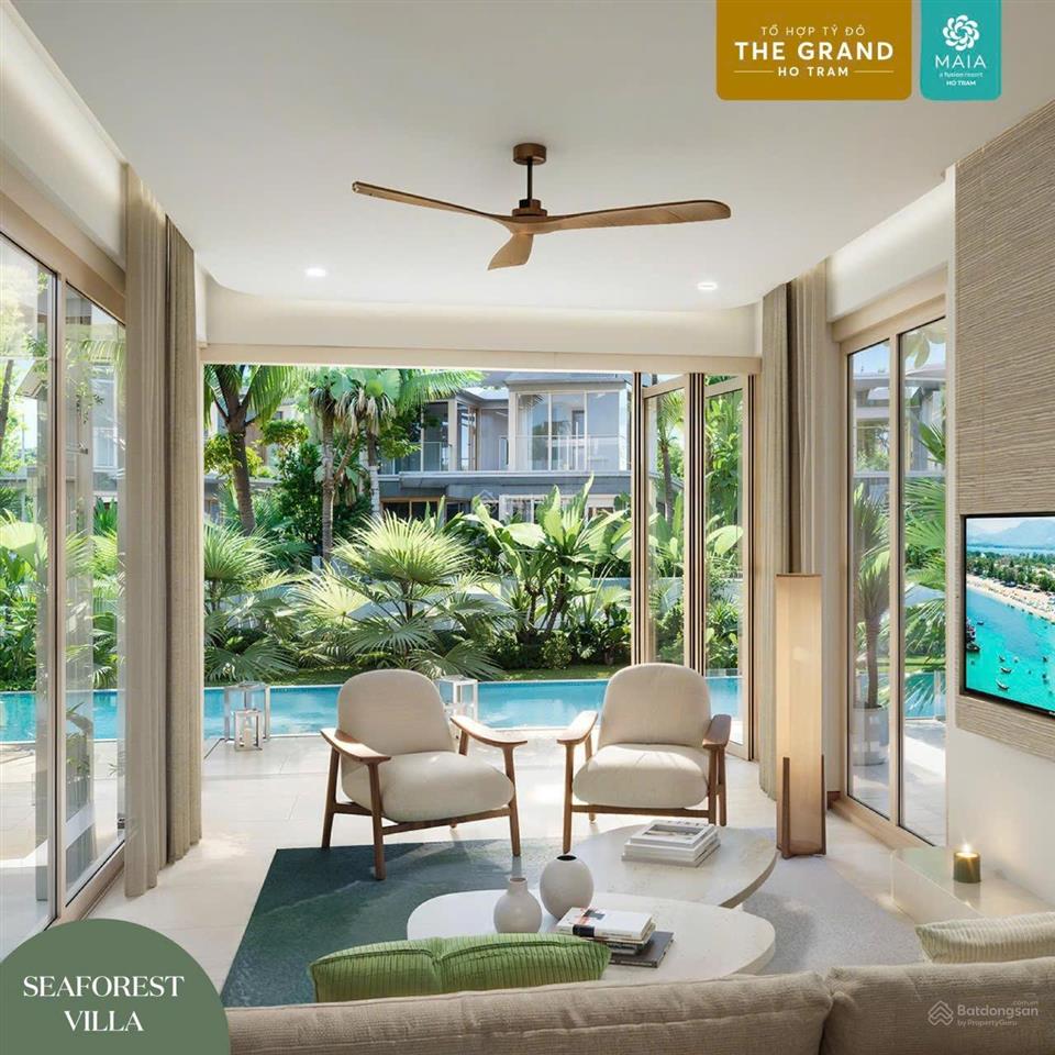 Bán biệt thự maia hồ tràm 3 phòng ngủ 356m2,xe oto vào tận biệt thự