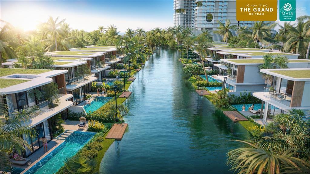 Bán biệt thự maia hồ tràm 3 phòng ngủ 356m2,xe oto vào tận biệt thự