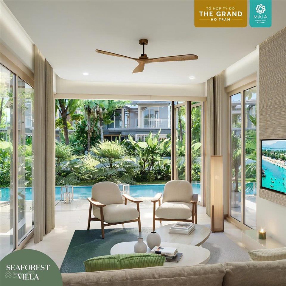Bán biệt thự maia hồ tràm 3 phòng ngủ 356m2,xe oto vào tận biệt thự