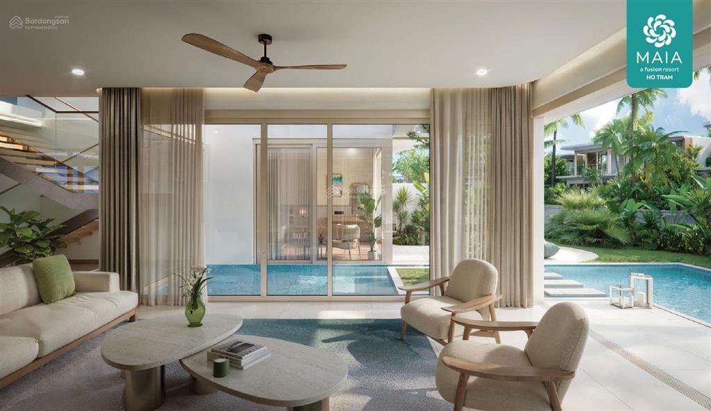 Bán biệt thự maia hồ tràm 3 phòng ngủ 356m2,xe oto vào tận biệt thự