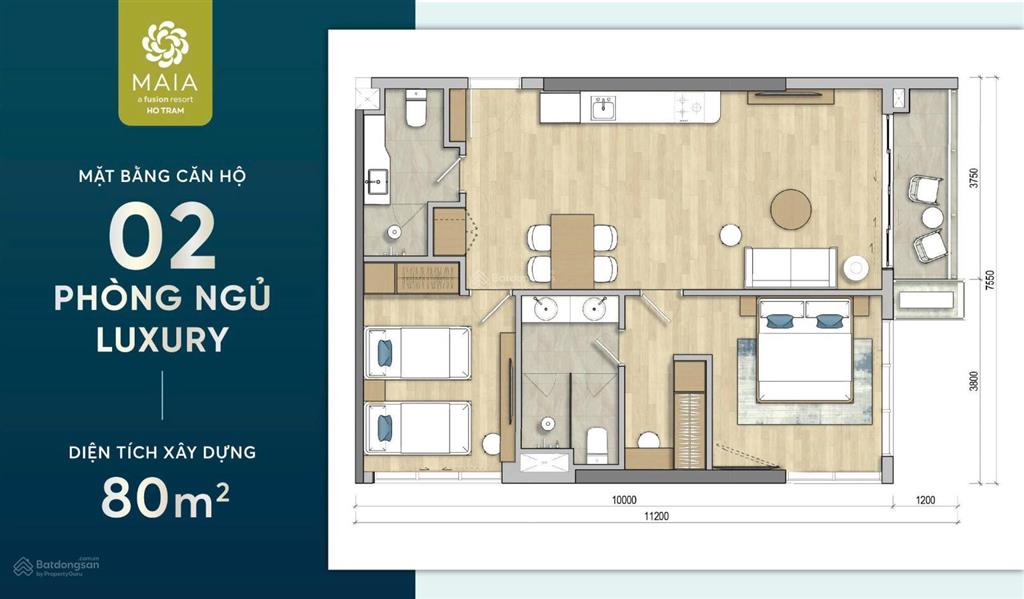 Bán căn hộ 2 phòng ngủ view biển trực diện ưu đãi chiết khấu 9,5%