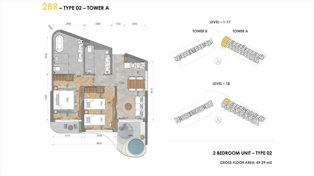 Căn hộ 2pn ixora hồ tràm 89m2  full nội thất fusion  rõ ràng ln 6%/năm. giá chỉ 6.5 tỷ
