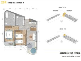 Căn hộ 2pn ixora hồ tràm 89m²  full nội thất fusion  cam kết ln 6%/năm. giá chỉ 4.8 tỷ