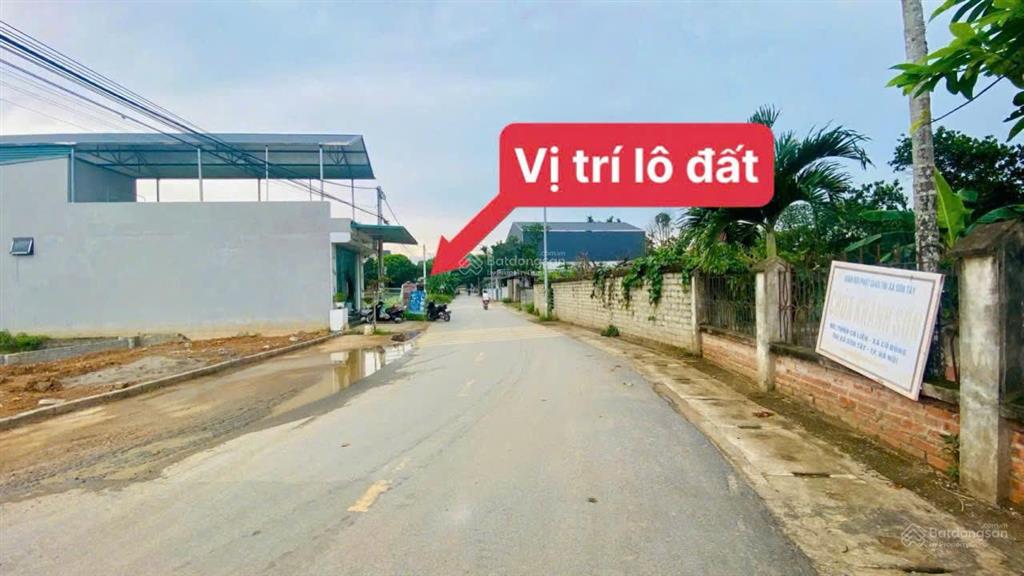 Bán đất đẹp xuất sắc tại sát trục chính vành đai công nghệ cao hòa lạc, 38 triệu / m2, 101 m2
