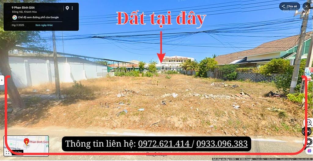 Cần bán lô đất đẹp 470m²  mặt tiền đường phan đình giót, phường đông hải, tỉnh khánh hòa