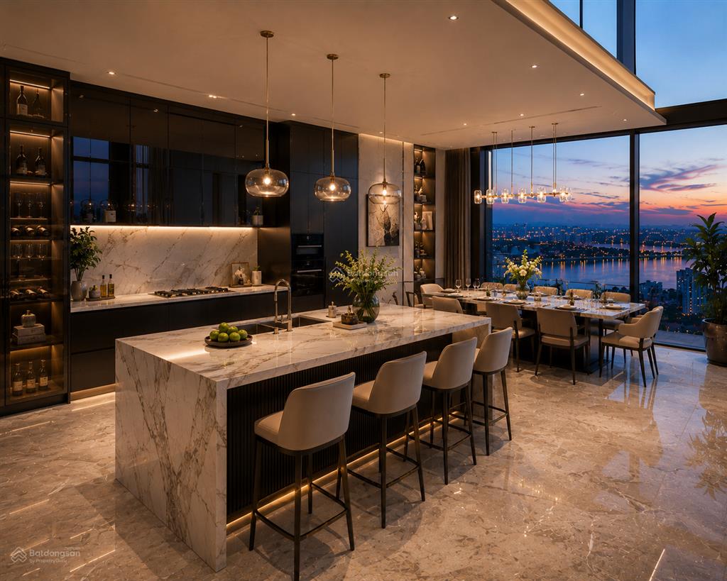 2 căn duplex vip nhất full kính view sông hồng + hồ tây, thang máy riêng tại mik khai sơn long biên