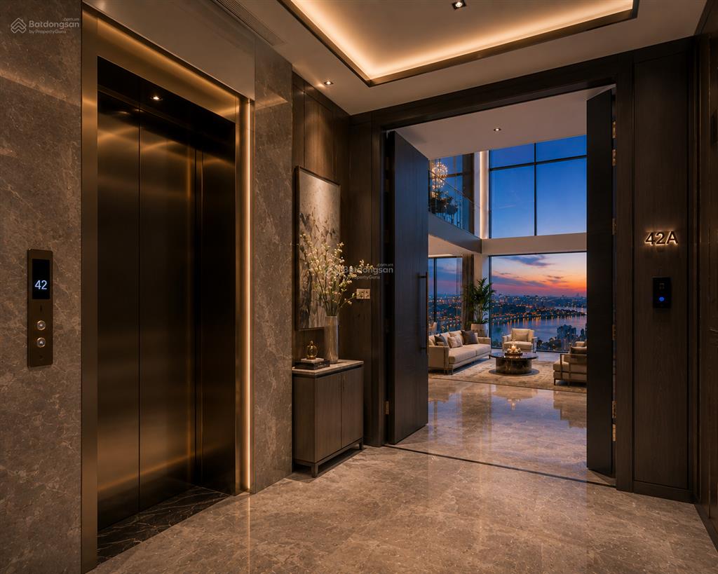 2 căn duplex vip nhất full kính view sông hồng + hồ tây, thang máy riêng tại mik khai sơn long biên