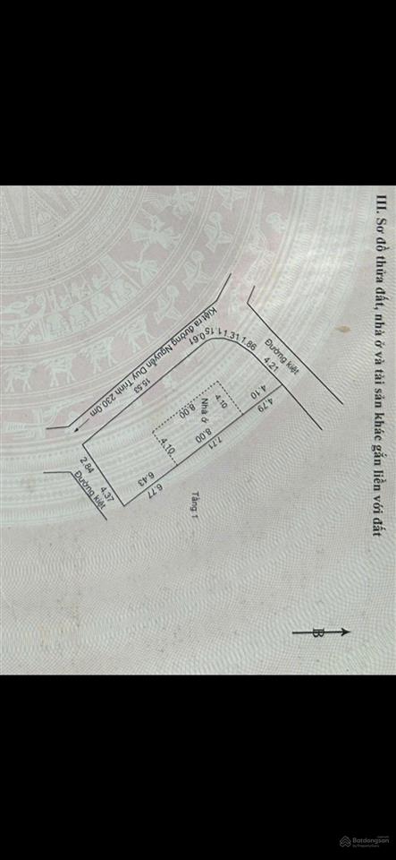 Bán lô đất 3 mặt tiền kiệt nguyễn duy trinh giá 5,5 tỷ