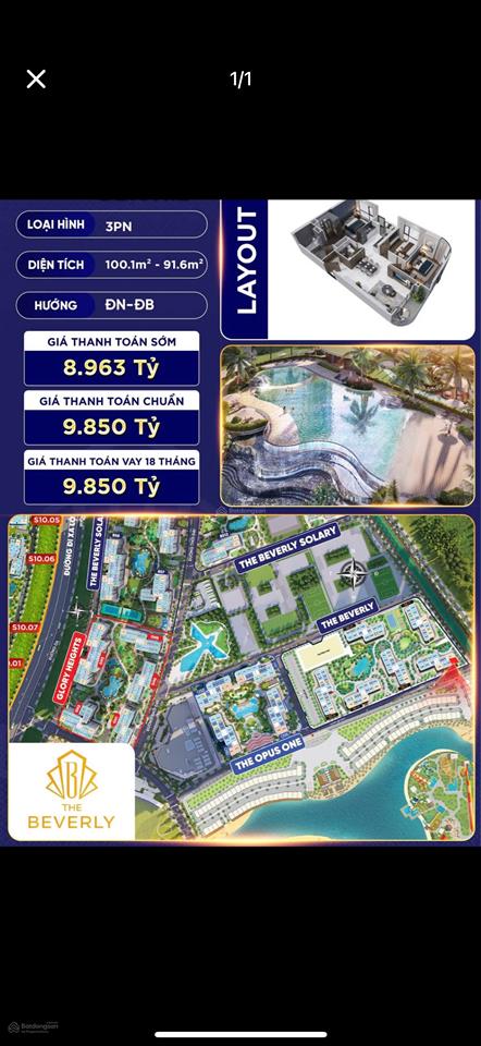 Căn hộ 3pn cực phẩm tại vinhomes grandpark