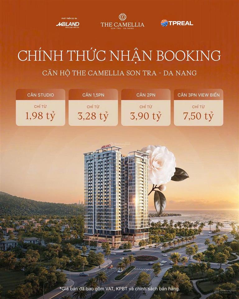 Căn hộ sở hữu lâu dài sát biển hiếm có tại đà nẵng  the camellia sơn trà chỉ từ 1,98 tỷ