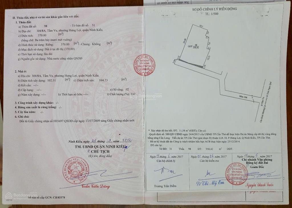 Bán nhà riêng tại 304/8 tầm vu, 9,5 tỷ, 368 m2, có một nhà cấp 4 và 9 căn phòng trọ, pháp lý đầy đủ