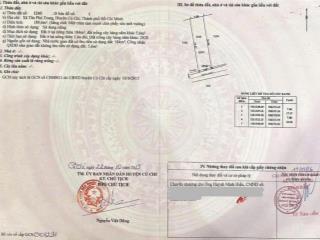 Cần tiền muốn bán gấp lô đất đẹp mặt tiền đường hồ thị lai, tân phú trung  củ chi (sổ hồng riêng)