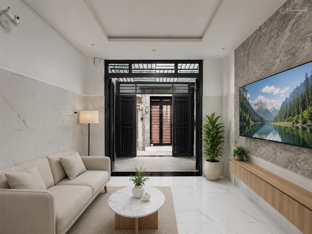 Siêu phẩm nhà mới, dtsd 100m2, full nội thất xịn, ngay công viên tầm vu xanh mát, sát mặt tiền