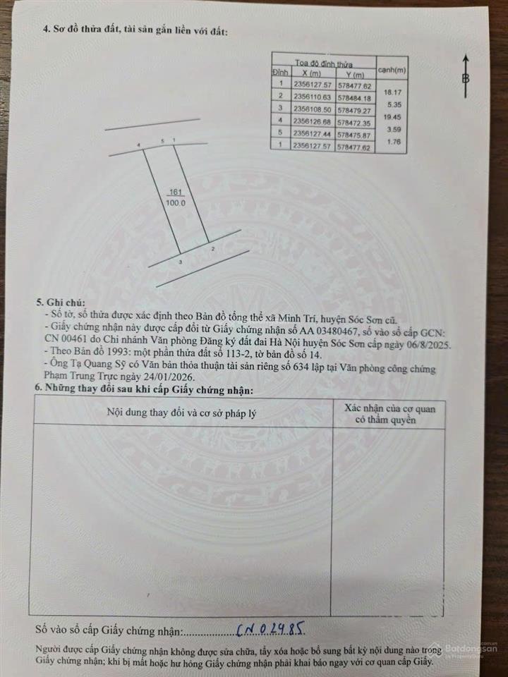 Đất thái lai kim anh hà nội 100m² full thổ cư  2 mặt tiền  ô tô tránh  đầu tư tốt
