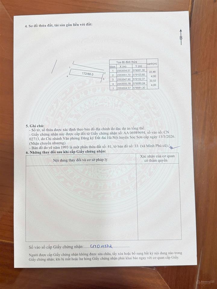 Dt88m.trục chính kinh doanh thanh trí kim anh .hà nội.