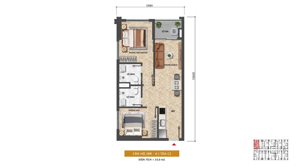 Bán căn 1br+ sun costa view biển trực diện  giá tốt chỉ từ 4 tỷ