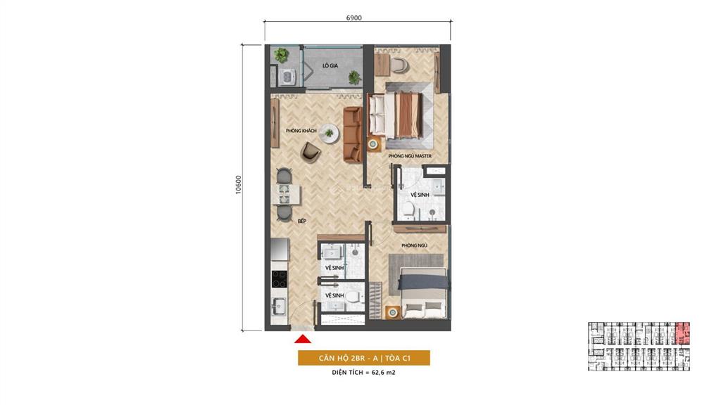 Bán căn 1br+ sun costa view biển trực diện  giá tốt chỉ từ 4 tỷ
