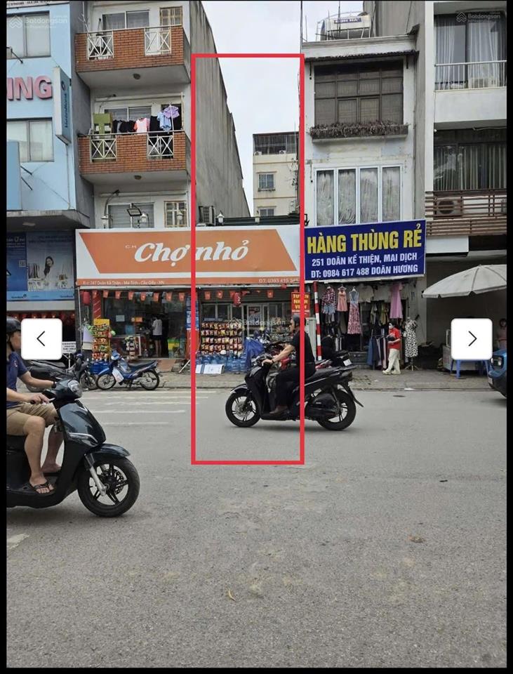 Cần bán nhà 1 mặt phố phố doãn kế thiện (đối diện chợ đồng xa)