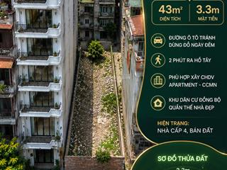 Cần bán nhà phố văn cao  ba đình . dt 46m2 , x 2 tầng . đường ô tô tránh, gần phố , gần hồ .