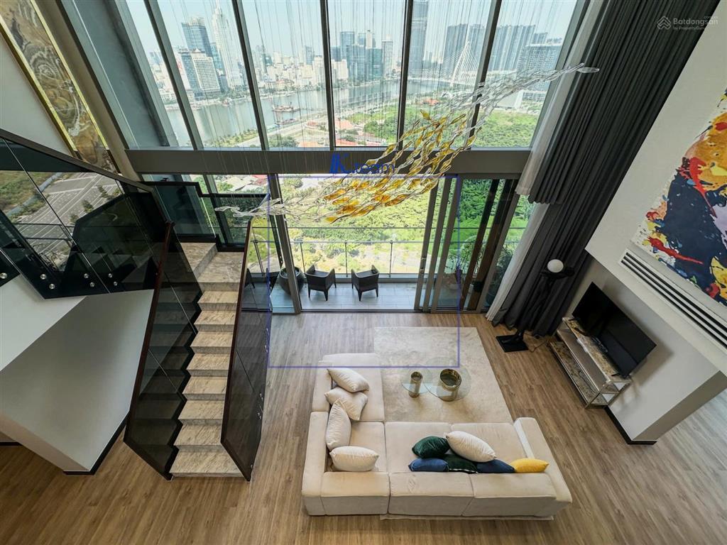Cho thuê duplex tilia residences empire city 4pn 203.67m² thang máy riêng full nội thất cao cấp