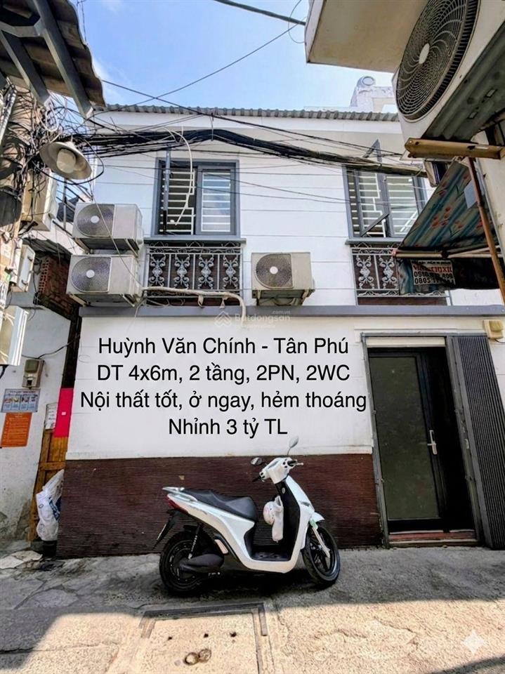 1 xẹp huỳnh văn chính, tân phú, 24m2 x 2 tầng, giá 3.6 tỷ tl