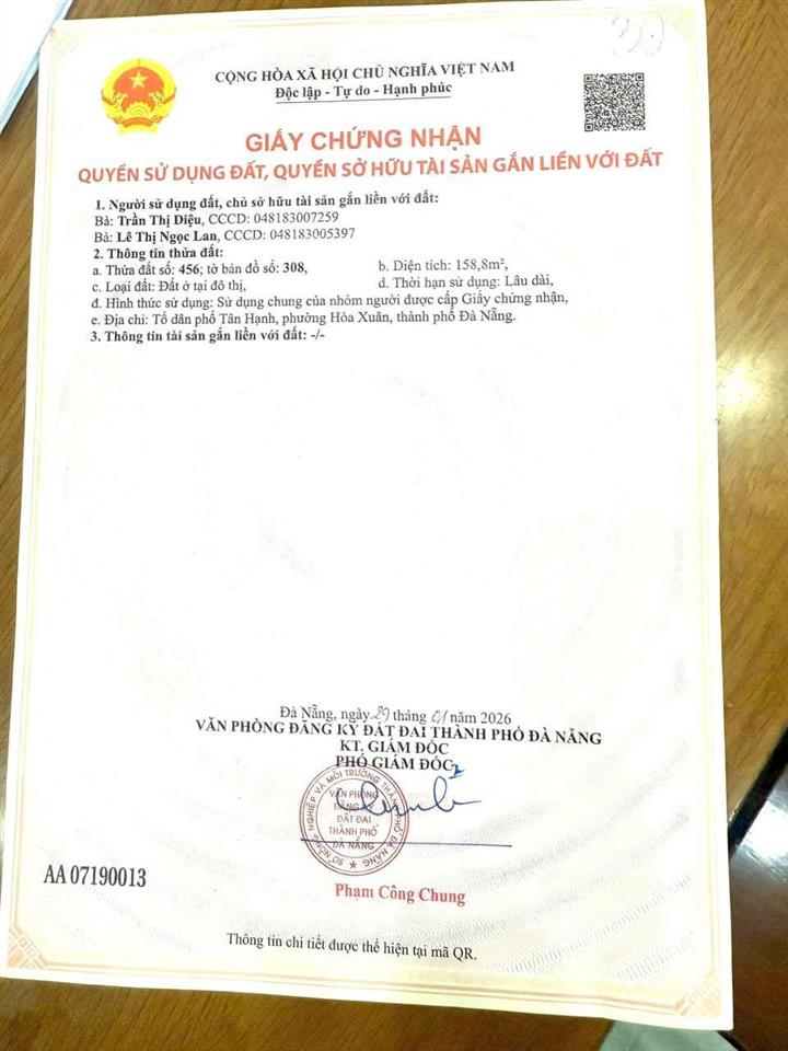 Mình chính chủ cần bán lô đất thôn tân hạnh, xã hoà phước